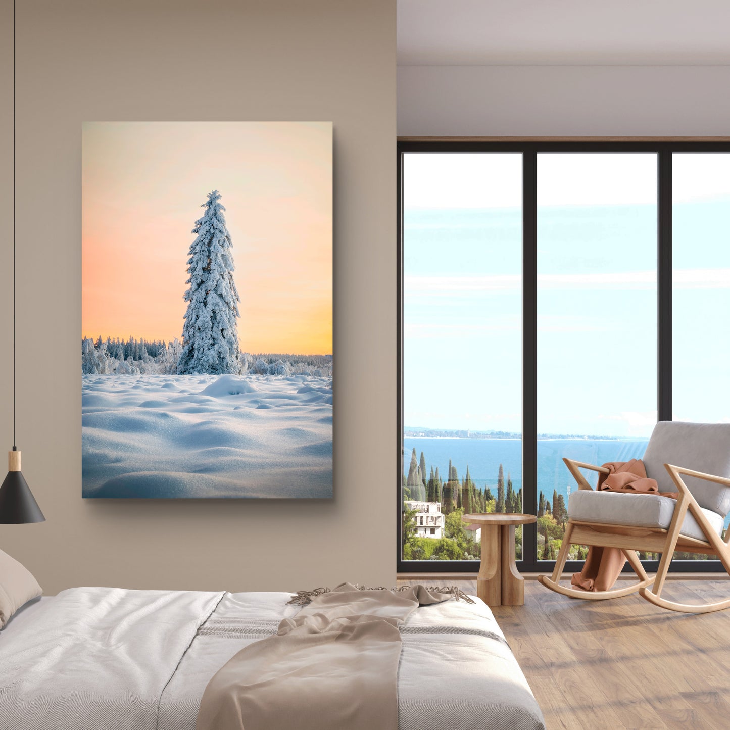 Dibond print: "Waar warmte en kou in harmonie zijn"