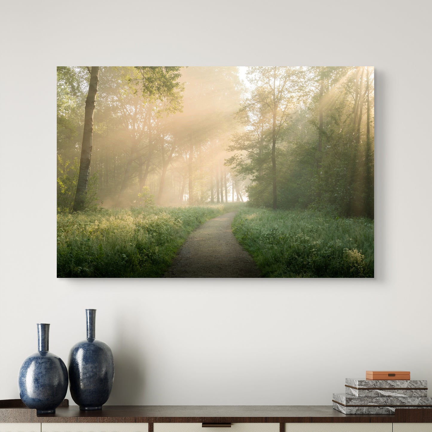 Dibond print: "Het pad naar geweldige zonneharpen"
