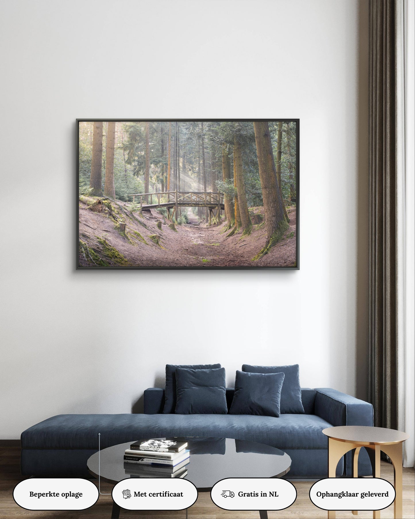 Dibond print: "De brug naar het licht"