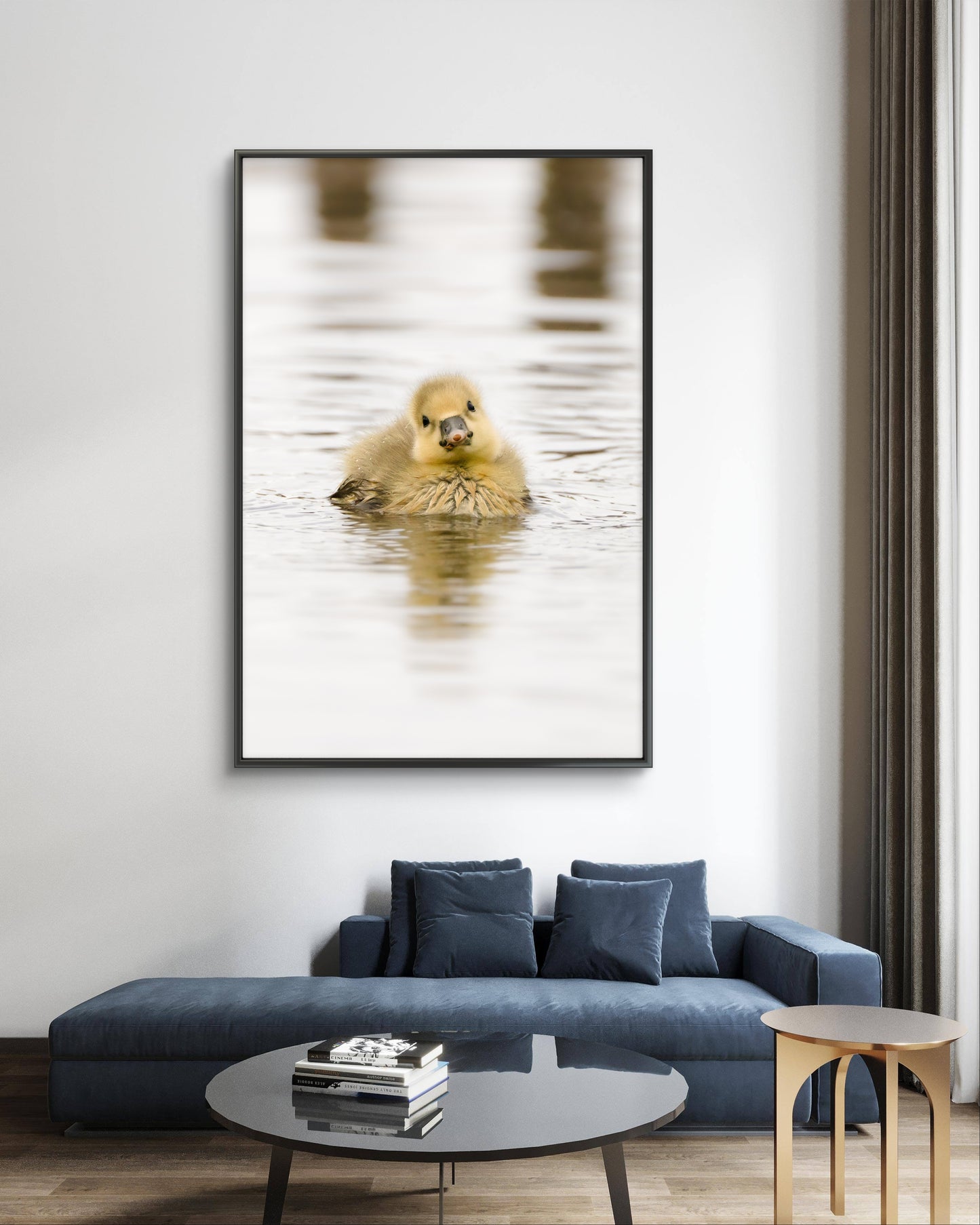 Dibond print: "De onschuldige baby gans"