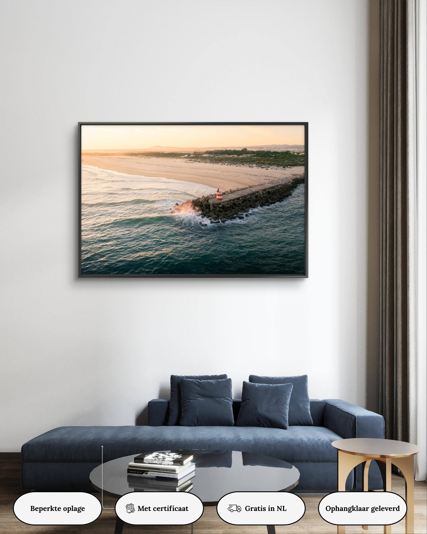 Dibond print: "De rust aan de atlantische oceaan"