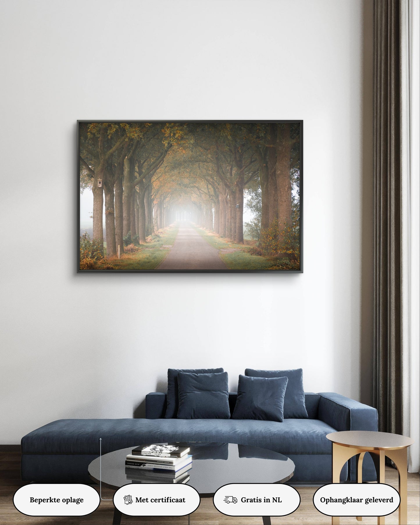 Dibond print: "De warme kleuren van de herfst"