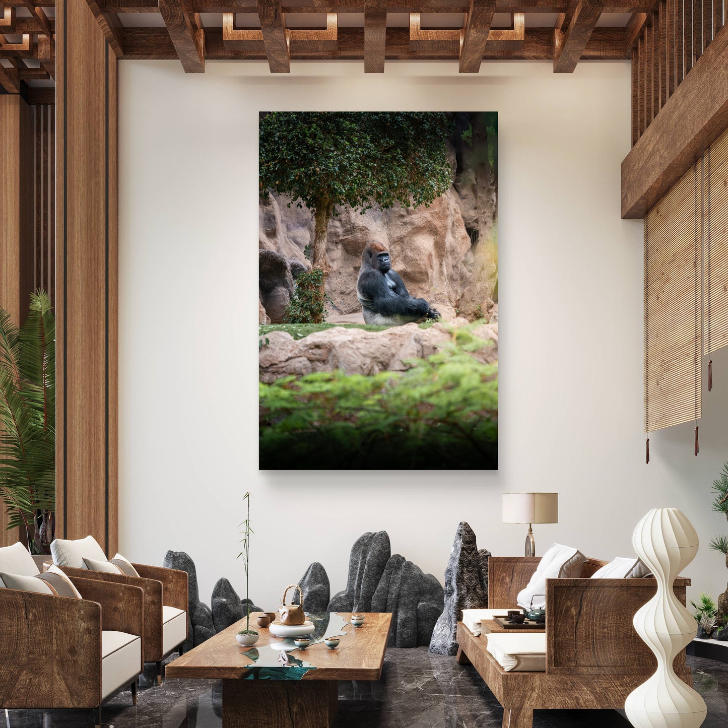 Dibond print: "The wise man of the forest"