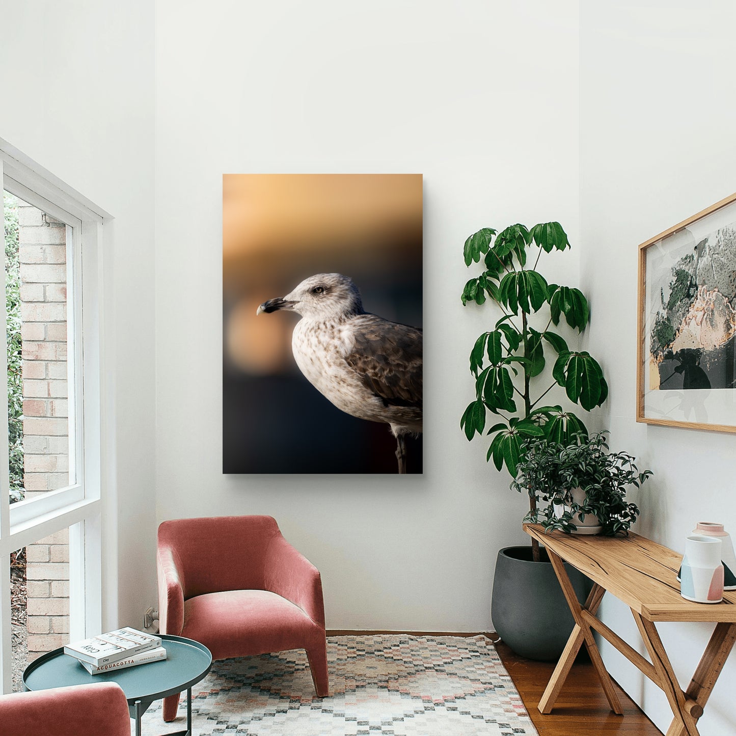 Dibond print: "De witte wachter"