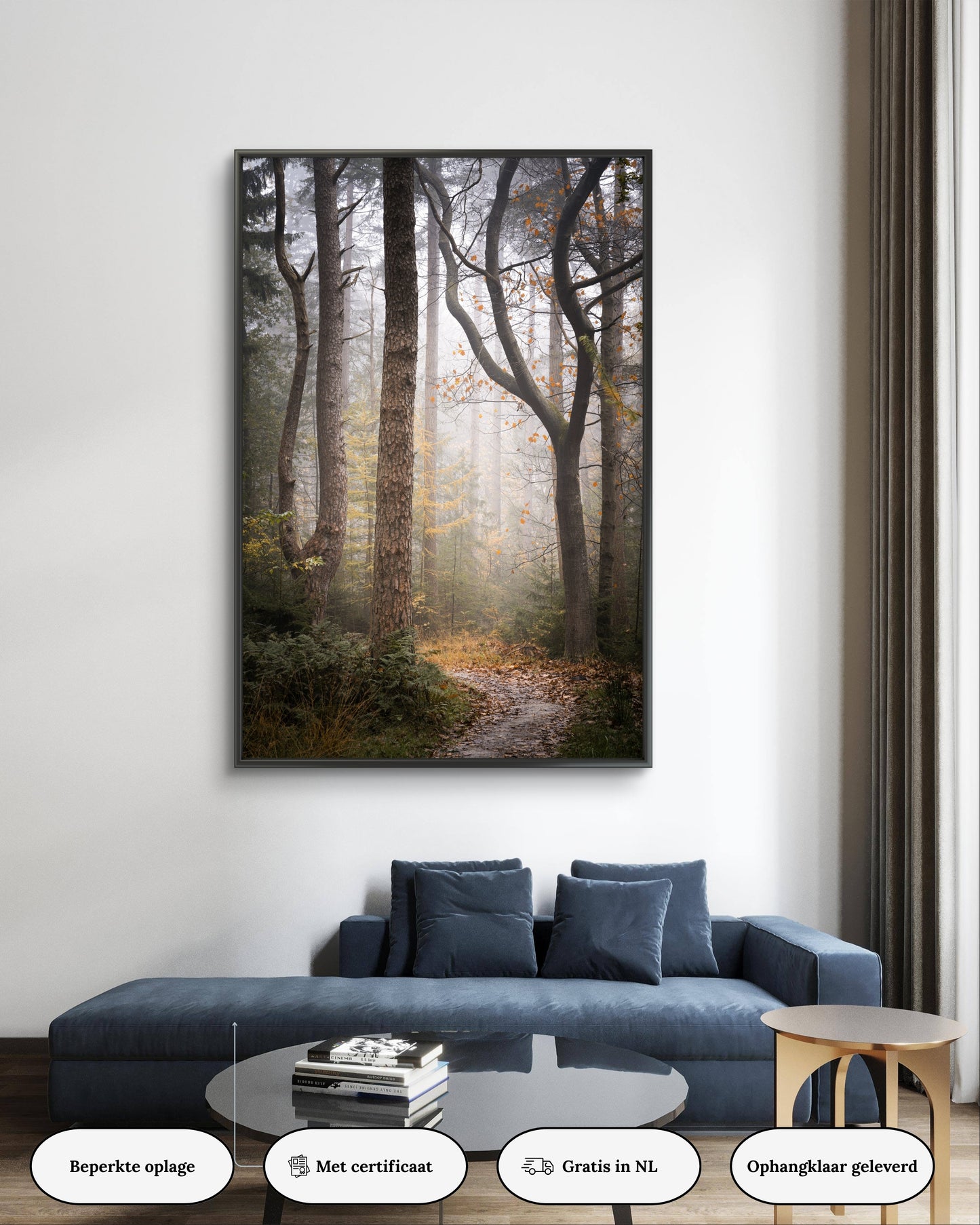 Dibond print: "Het mystieke bospad"
