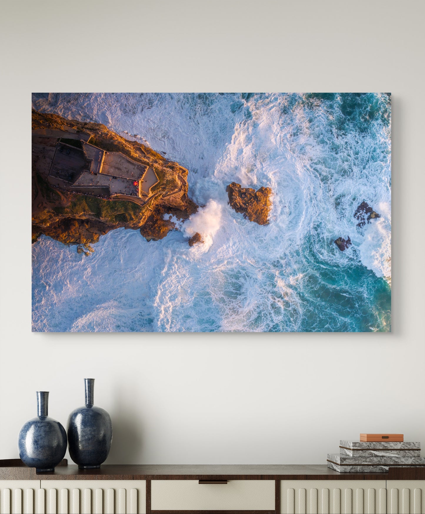 Dibond print: "Het schilderachtige Nazaré"