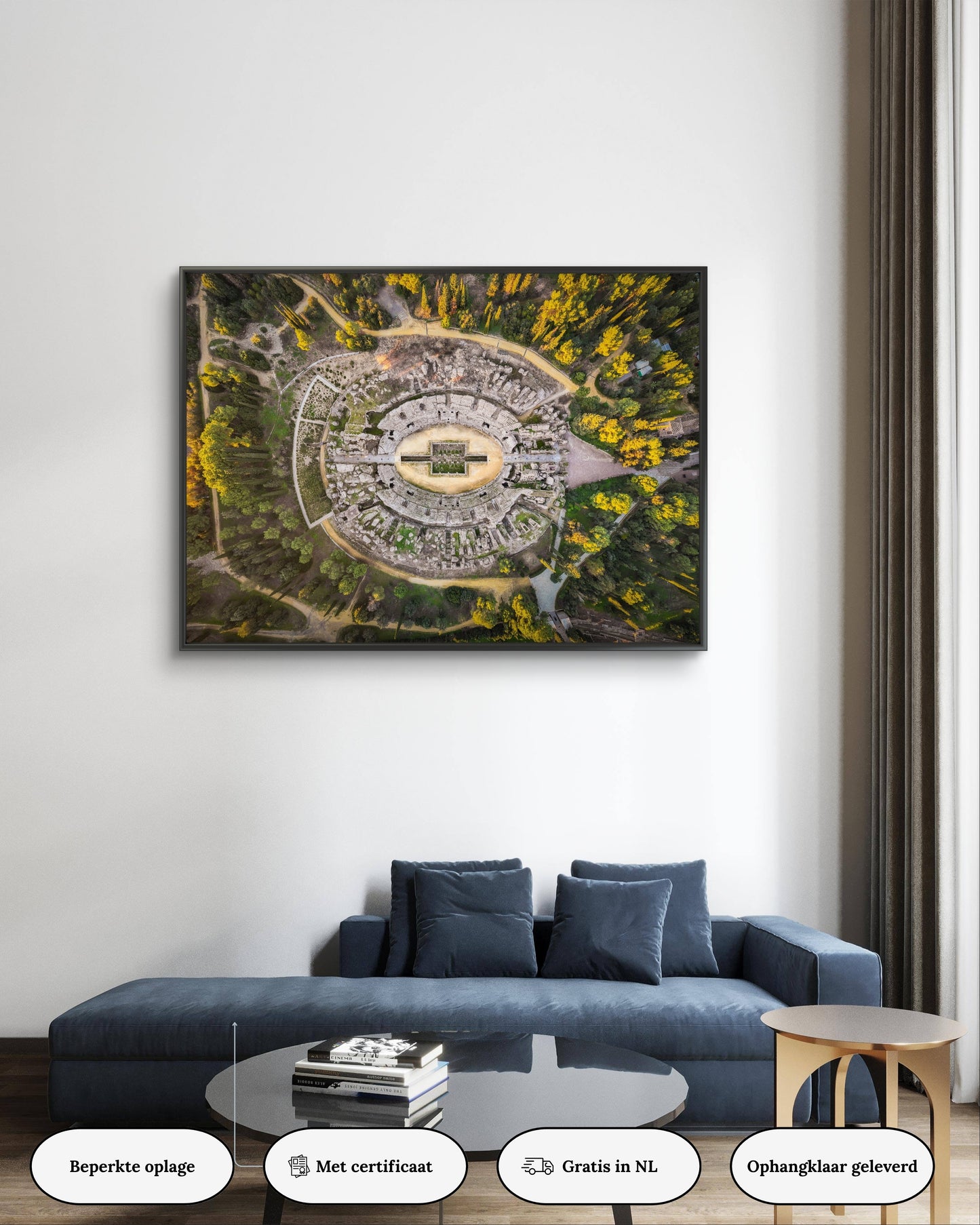 Dibond print: "Oeroud amfitheater Spanje"