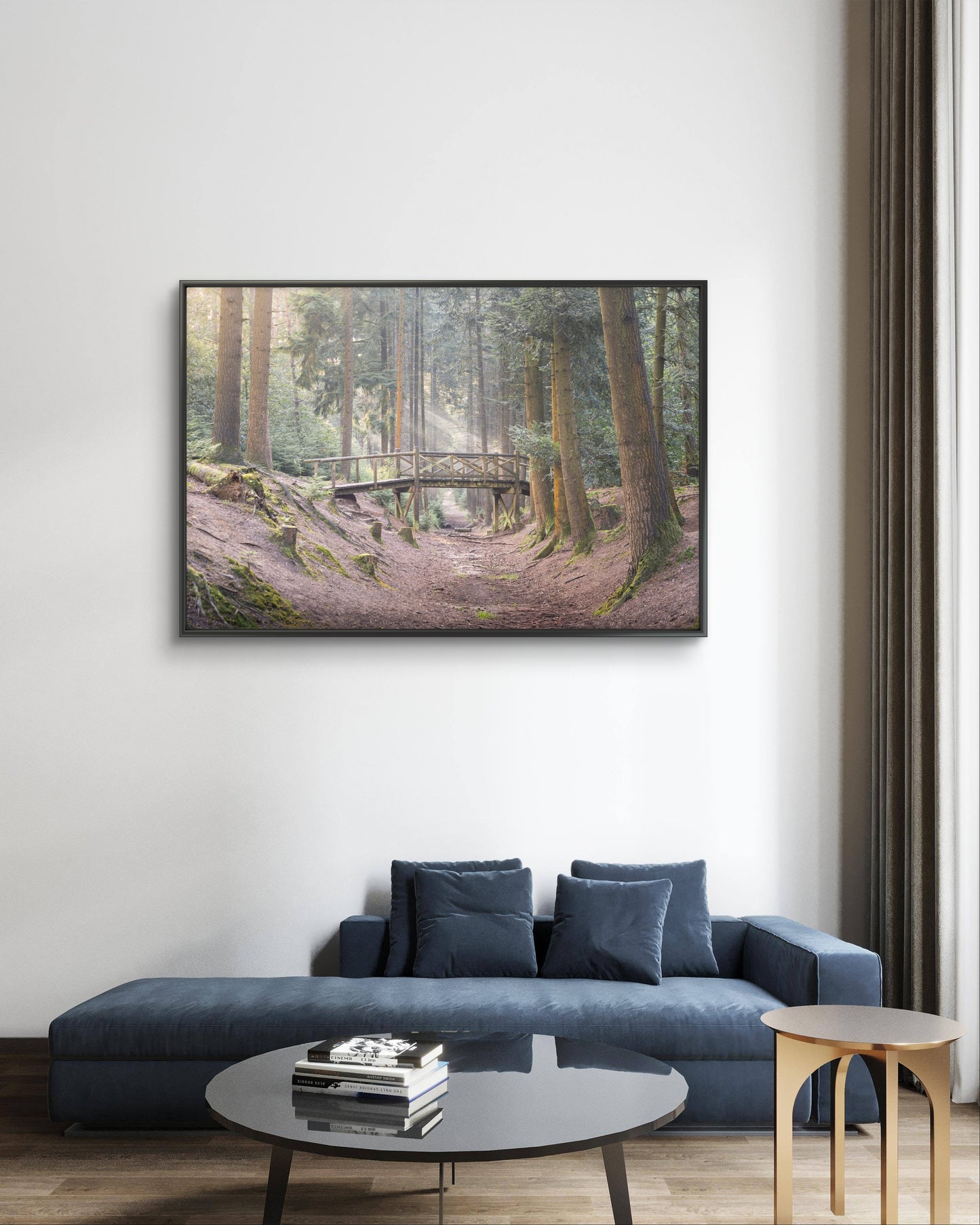 Dibond print: "De brug naar het licht"