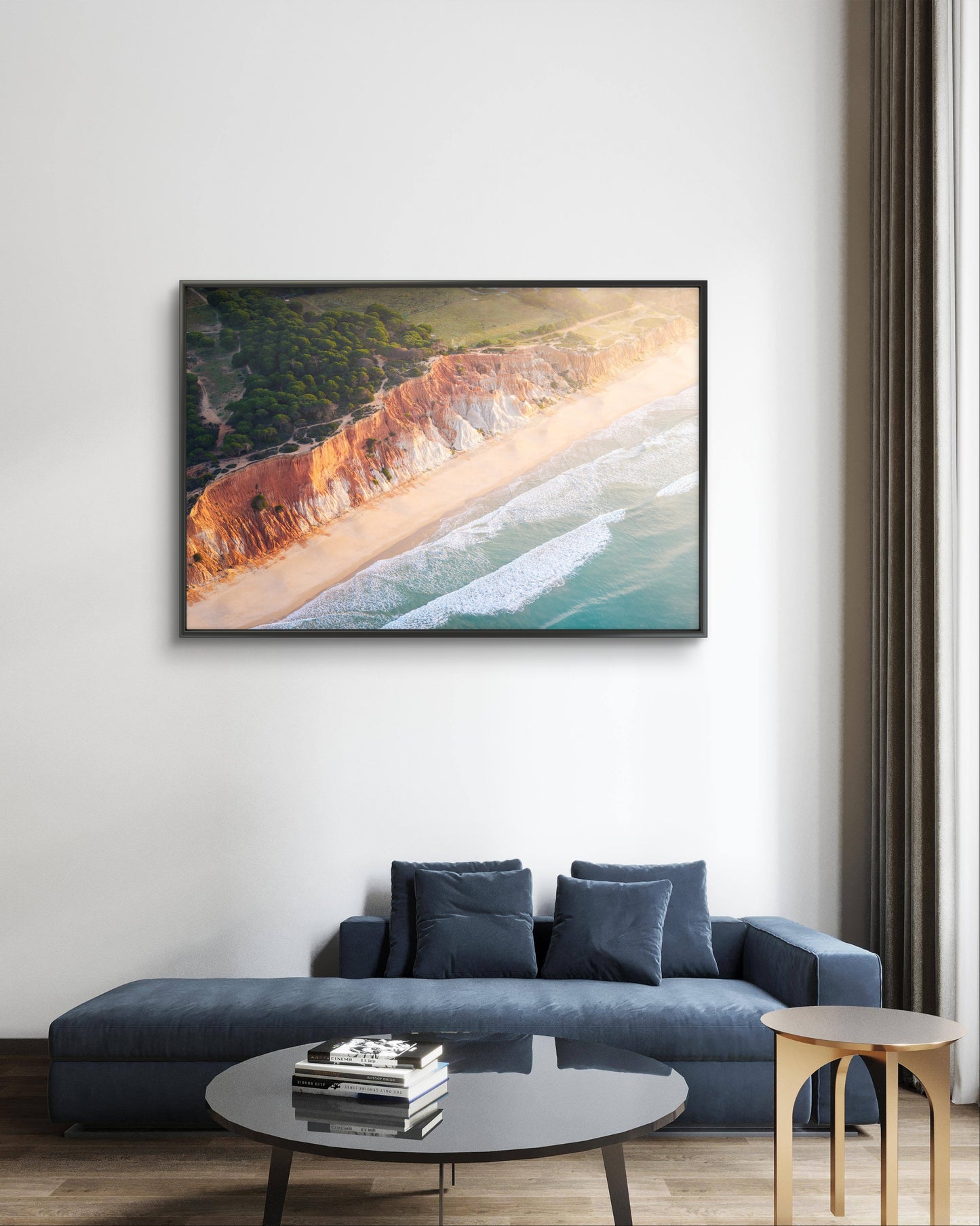 Dibond print: "The rugged cliffs of Falésia"