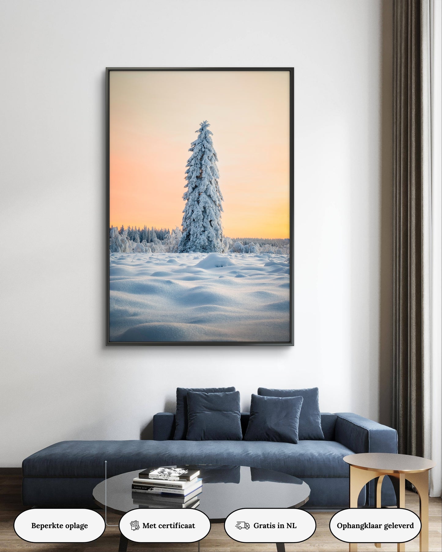 Dibond print: "Waar warmte en kou in harmonie zijn"
