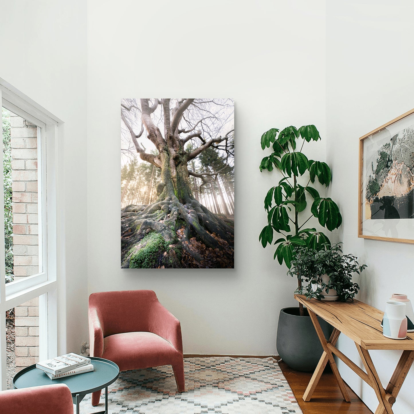 Dibond print: "Eindeloze wortels"