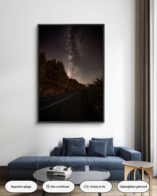 Dibond print: "De eindeloze diepte in het universum"