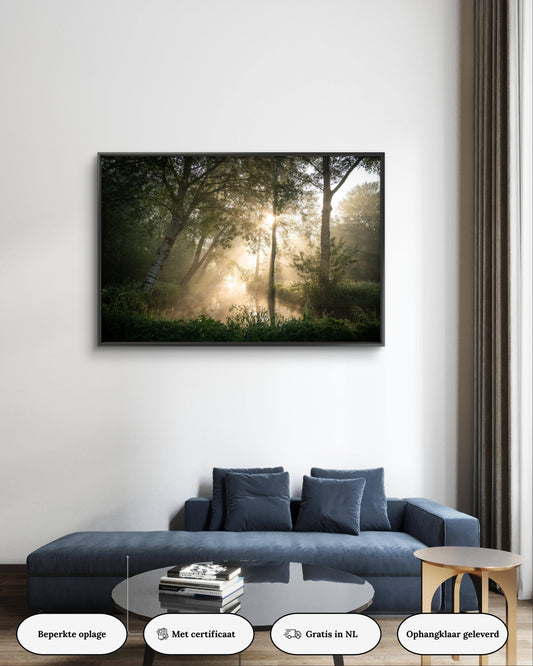 Dibond print: "De magie van de vroege morgen"