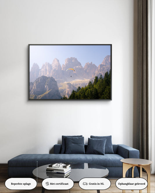 Dibond print: "Een moment van rust in de Italiaanse Dolomieten"