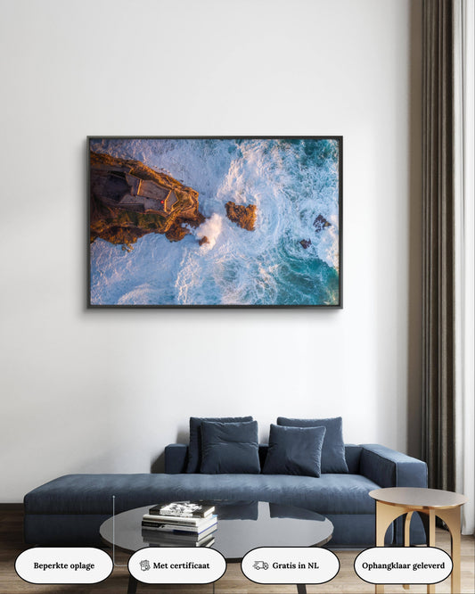 Dibond print: "Het schilderachtige Nazaré"