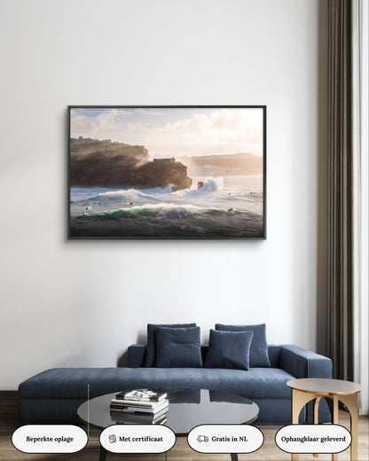 Dibond print: "De magie van Nazaré"