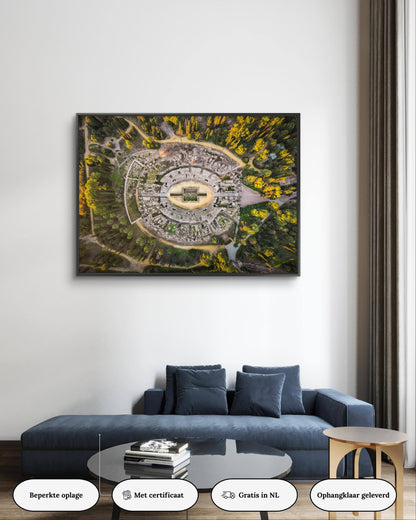 Dibond print: "Oeroud amfitheater Spanje"