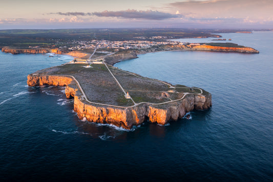 Dibond print: "Sagres, het meest zuidelijke puntje van Europa"
