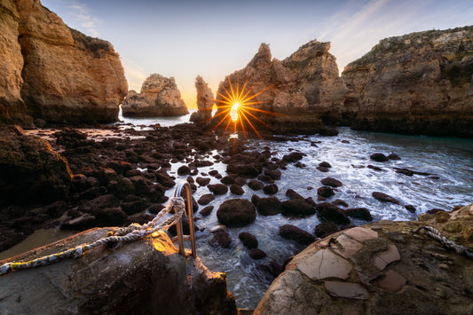 Dibond print: "Zonsopkomst Ponta da piedade"